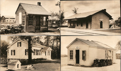 Set of 4: Henry Ford Museum Smith's Creek Buildings Postcard