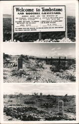 Welcome to Tombstone and Boothill Graveyard Postcard