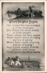 Where The West Begins Postcard