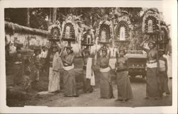 Temple Offerings, Bali Postcard