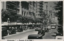 Avenida 18 de Julio, Montevideo Postcard