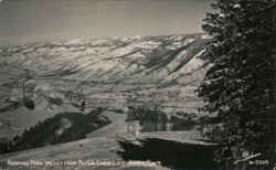 Roaring Fork Valley from Aspen Chair Lift Postcard