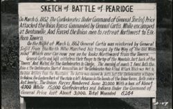 Sketch of Battle of Pea Ridge Postcard