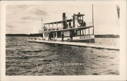 Steamer Queen, Lake Okoboji Postcard