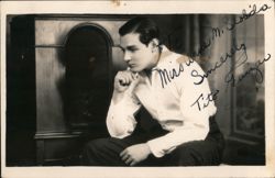 Autographed Tito Guízar, Mexican Singer Postcard