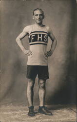 FHS Track Athlete Studio Portrait Postcard