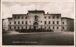 Leicester City Police Station Postcard