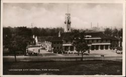 Leicester City Central Fire Station Postcard