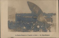 Le Santos-Dumont No 6 After its Fall Postcard