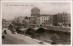 The Four Courts & River Liffey, Dublin Postcard