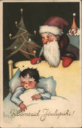 He Sees You When You're Sleeping Santa Claus Adgyd Postcard Postcard Postcard