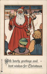 Santa Claus speaks to children D. Broadfoot Carter Postcard Postcard Postcard