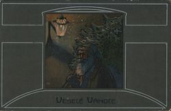 "Vesele Vanoce" Santa Claus Walter S. Hampel Postcard Postcard Postcard