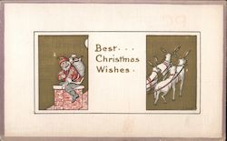 Best Christmas Wishes Santa Claus Postcard Postcard Postcard