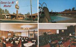 Casa Lu Al Motel, Napa, CA Postcard