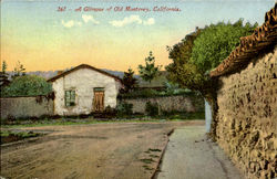 A Glimpse Of Old Monterey California Postcard Postcard