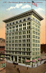 First National Bank San Diego, CA Postcard Postcard