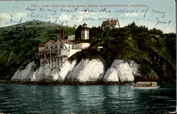 Light House On Yerba Buena Island San Francisco, CA Postcard Postcard