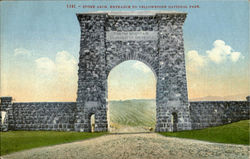 Stone Arch, Yellowstone National Park Postcard Postcard