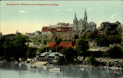 Georgetown Heights And Georgetown College Washington, DC Washington DC Postcard Postcard