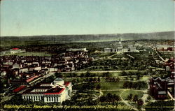 Panoramic Birds Eye View Showing New Office Buildings Washington, DC Washington DC Postcard Postcard