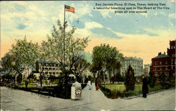 San Jacinto Plaza El Paso, TX Postcard Postcard