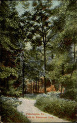 Path In Fairmount Park Philadelphia, PA Postcard Postcard