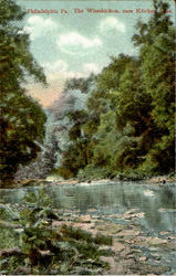 The Wissahickon Near Kitchen Line Philadelphia, PA Postcard Postcard