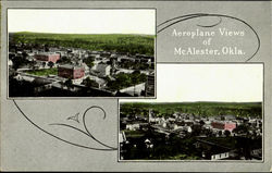 AeropLane View Of McAlester Oklahoma Postcard Postcard