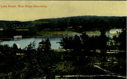 Lake Royer, Blue Ridge Mountains Postcard