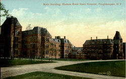 Main Building Hudson River State Hospital Poughkeepsie, NY Postcard Postcard