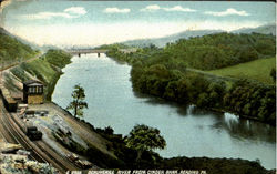 Schuylkill River From Cinder Bank Reading, PA Postcard Postcard