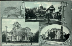 King,Spohn and Kennedy residences Postcard