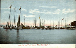 Inlet Pier And Party Boats Atlantic City, NJ Postcard Postcard