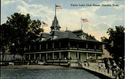 Carter Lake Club House, 16th and Harney Streets Omaha, NE Postcard Postcard