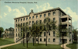 Clarkson Memorial Hospital Omaha, NE Postcard Postcard