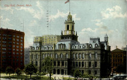 City Hall Detroit, MI Postcard Postcard