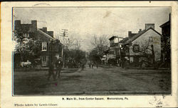 N. Main St. From Center Square Mercersburg, PA Postcard Postcard