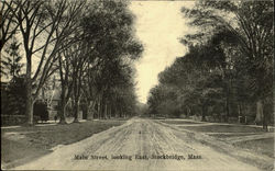 Main Street Looking East Stockbridge, MA Postcard Postcard