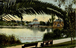 Vista In West Lake Park Los Angeles, CA Postcard Postcard