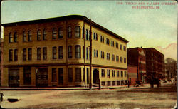 Third And Valley Streets Burlington, IA Postcard Postcard