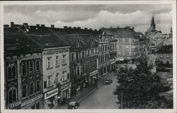 Louny, Czechia - View of Pražská Street Czechoslovakia Postcard Postcard Postcard