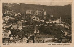 Hotel Imperial mit Hotel Hopfenstock, Karlovy Vary, Czechoslovakia Postcard Postcard Postcard