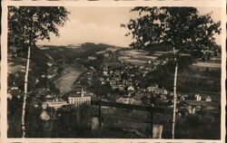 Železný Brod, Czechoslovakia - View From a Bench Postcard Postcard Postcard