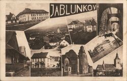 Jablunkov, Silesian Beskids, Czechoslovakia Multi-View Postcard Postcard Postcard Postcard