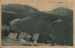 Wooden Cabins in the Krkonoše Mountains Czechoslovakia Postcard Postcard Postcard