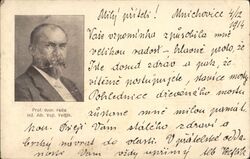 Portrait of Prof. Alb. Vojtíšek, Mnichovice, 1914 Postcard