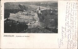 Zbraslav Castle from Havlín, Bohemia, Czech Republic Czechoslovakia Postcard Postcard Postcard