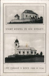 Church in Markowice, Chrudim, Czech Republic Postcard