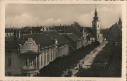 Street Scene in Hodonín, Czech Republic Czechoslovakia Postcard Postcard Postcard